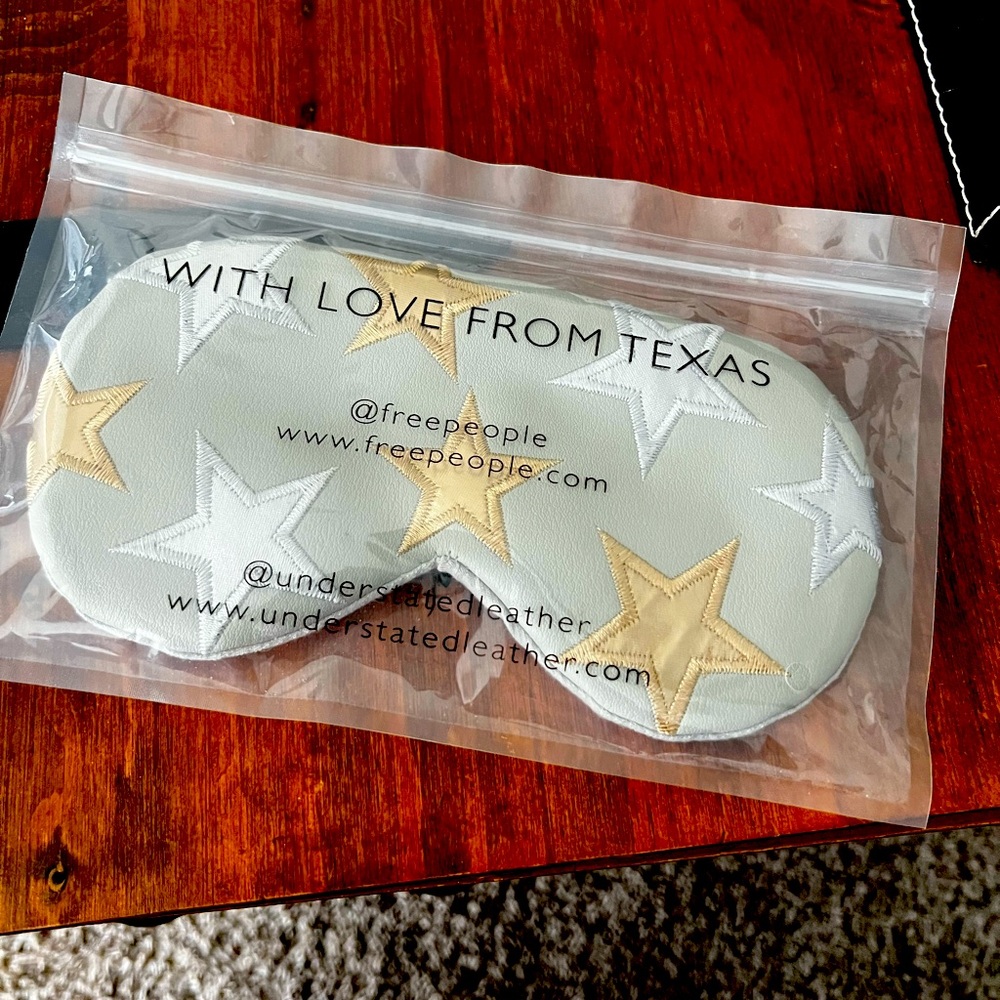 Brand new Free People sleep mask. Adjustable and one size fits most.